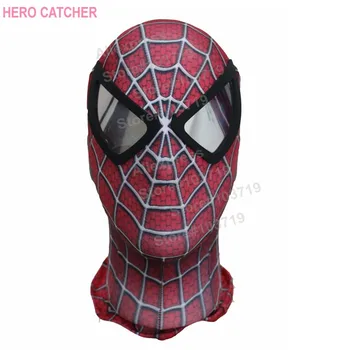 

Hero Catcher High Quality Custom Made Hero Raimi Spider-Man Cosplay Mask Spiderman Mask With Black Lenses Raimi Spdierman Mask