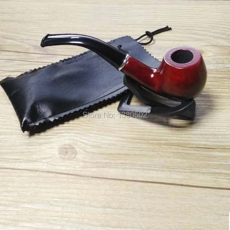 Top Grade Wood Cigarette Pipe Bent Type Tobacco Pipes Smoking Tools