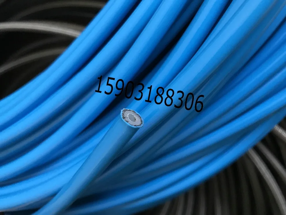 Colorido an3 (3.2mm 1/8 "id) coberto pvc trançado aço inoxidável corrida de linhas de mangueira de freio 5m-3