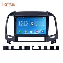 Harfey Android 6.0 9″ Car Radio Multimedia Player GPS Navigation For HYUNDAI SANTA FE 2005 2006 2007 2008 2009 2010 2011 2012