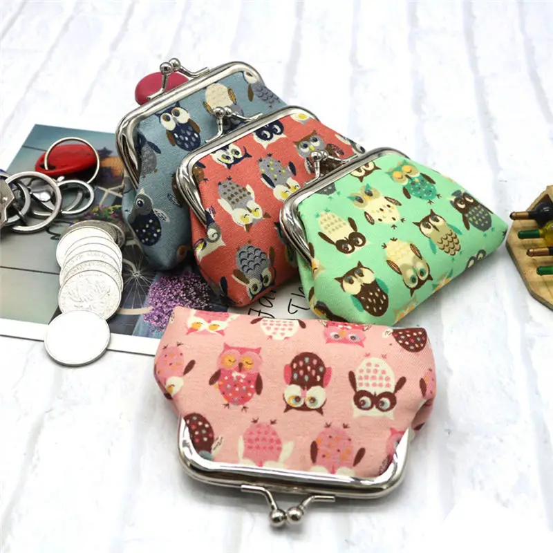 

Women's Owl Coin Purse Money Bag Change Card Holders Small Wallet women's wallet clutch portfel cuzdan billetera carteira 40MA20