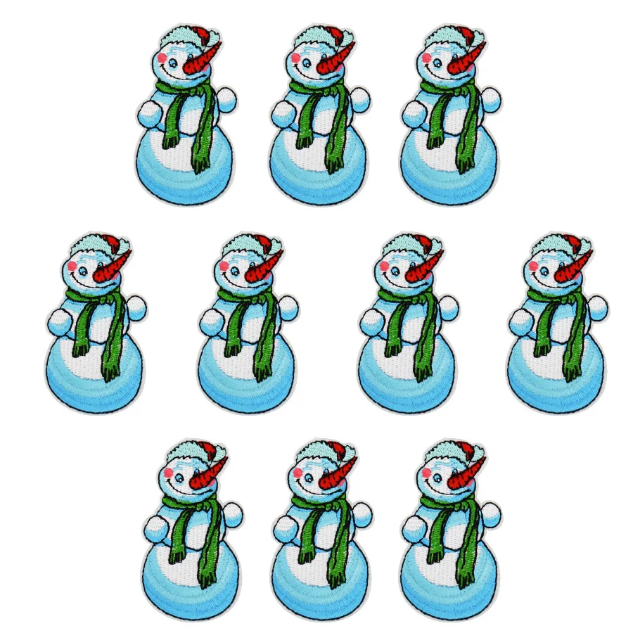 10pcs snowman patches for clothing iron on transfer sew on embroidered 10pcs snowman patches for clothing iron on transfer sew on embroidered