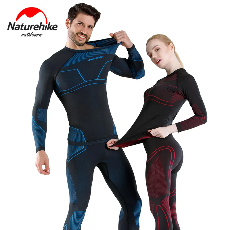 

Naturehike winter women men snowboard thermal underwear quick-drying sports hiking shirt pants set skiing clothes long johns
