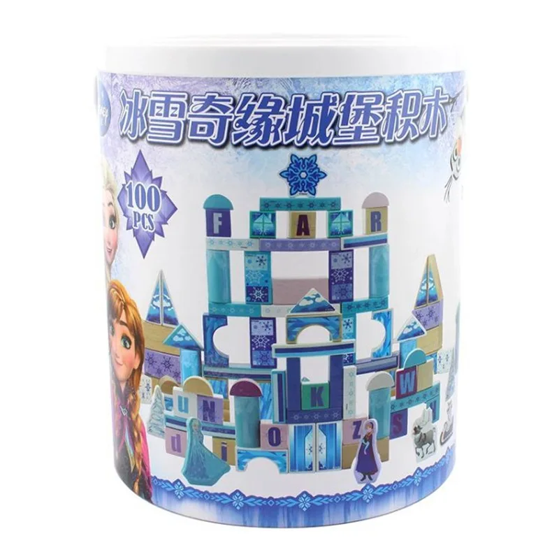 Disney Frozen Romance Bucket строительные блоки для детей 100 детские игрушки девочек в замке
