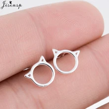 Jisensp, модные серьги, ювелирное изделие, Трендовое, розовое золото, цвет, милый кот, серьги для женщин, подарок на день рождения, яркое животное, Букле д 'Орель