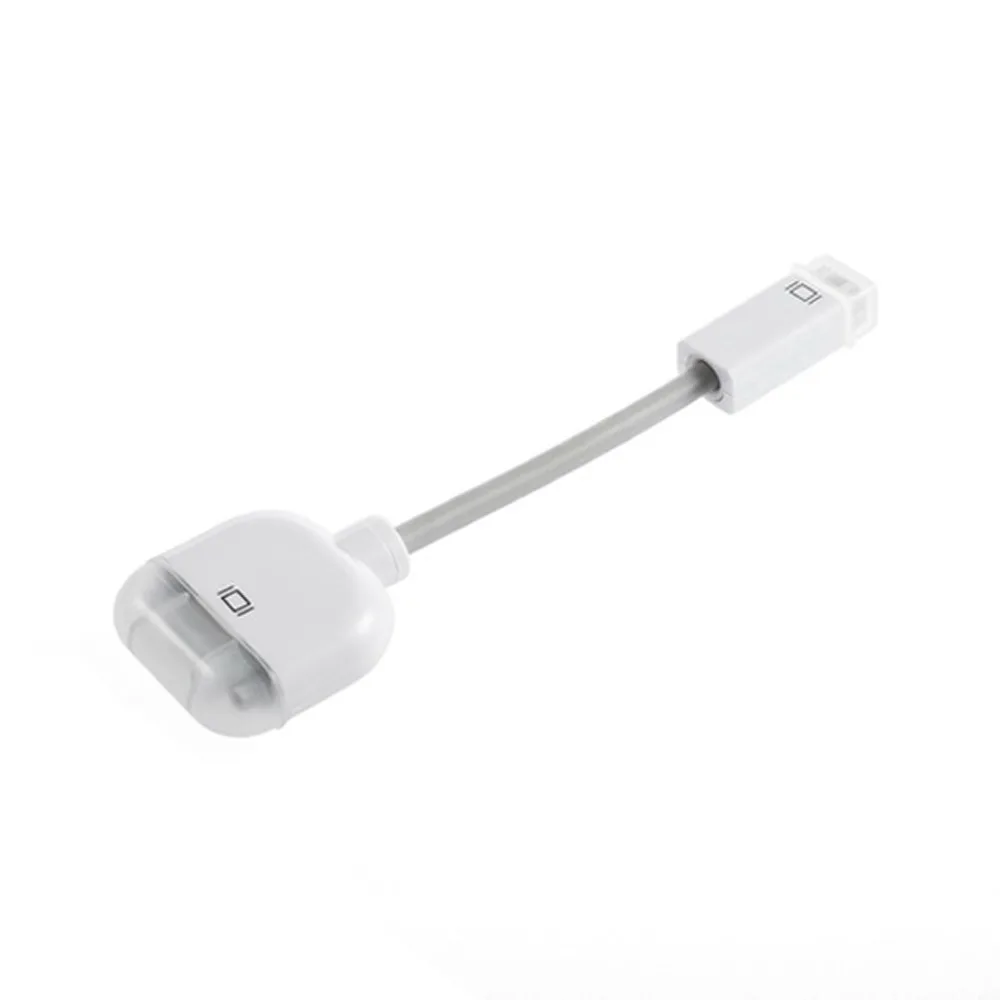 Мини с DVI на VGA адаптер мужской Женский кабель видеоадаптера для Apple MacBook White