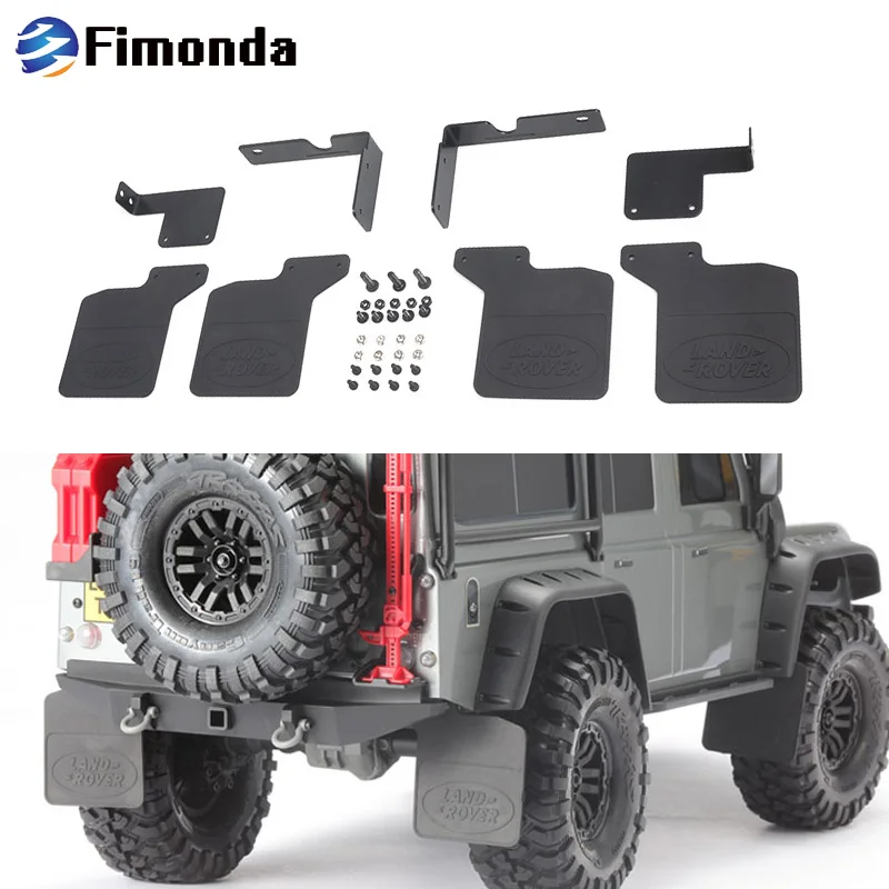 

Fimonda TRX4 Front & Rear Fender Rubber Mud Flaps For 1/10 RC Crawler Car Traxxas Trx-4 Land Rover Jeep Simulation Upgrade Parts