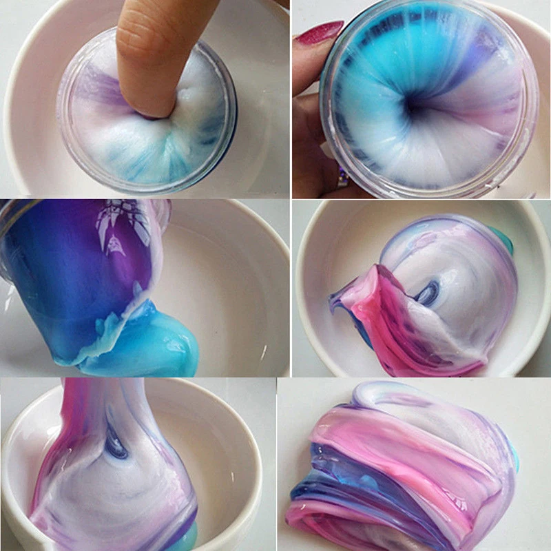

Cotton Candy Butter Slime Mud Gift Stress Relieve Toys Kids Prank Party Toy
