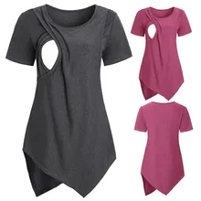 Одежда для беременных; горячая распродажа; женская одежда для грудного вскармливания; футболка с короткими рукавами для грудного вскармливания; топы для беременных