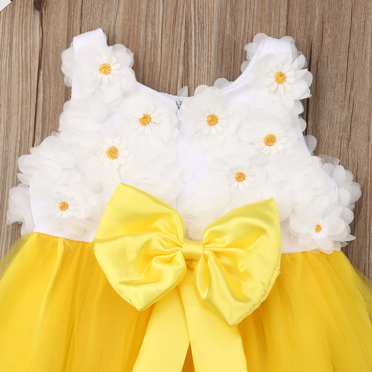 Милые платья с подсолнухами для маленьких девочек, США вечерние тюлевые свадебные наряды с юбкой-пачкой