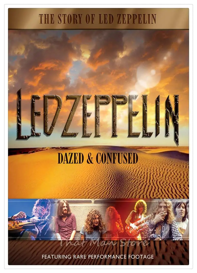 Led Zeppelin белая крафт-бумага рок плакат классический старый постер музыкальной группы часть 2 42*30 см