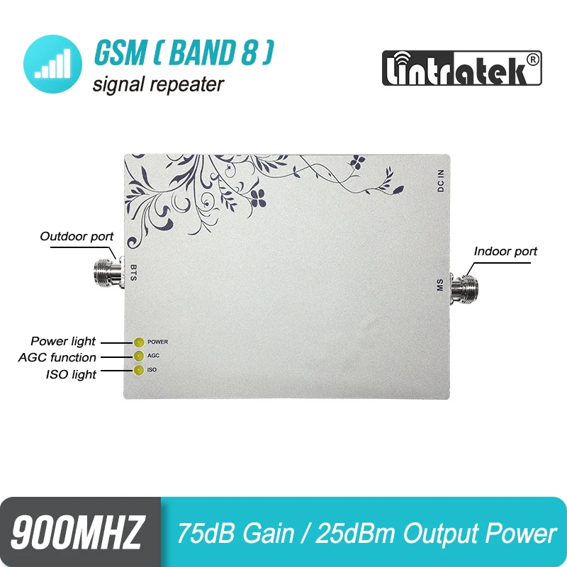 Free Shipping Powerful 75dB 2G/3G/4G 900mhz Signal Booster GSM UMTS LTE 900 Band 8 900 Repeater Amplifier for Europe & Asia #5+1