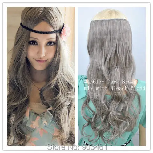 Synthetic Hair M 8 613 Dark Brown Bleach Blonde Wavy 100g 20 50cm 22 55cm 5 Clips 1pc Clip In Hair Extensions Freeshipping Clip In Hair Clip In Hair Extensions5 Clips Aliexpress