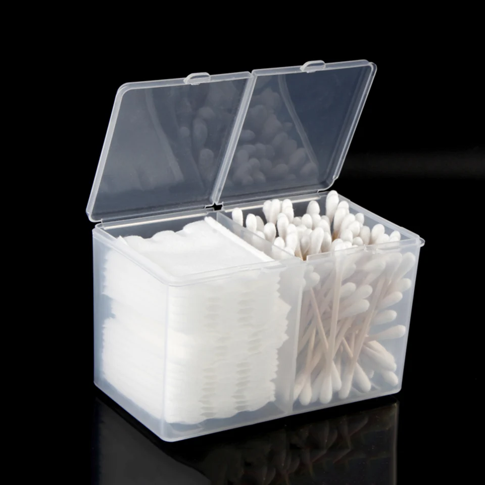  Msjo Cosmetic Organizer Plastic Cotton Pads Storage Boxes Bins Makeup Organizer Jewelry Container N