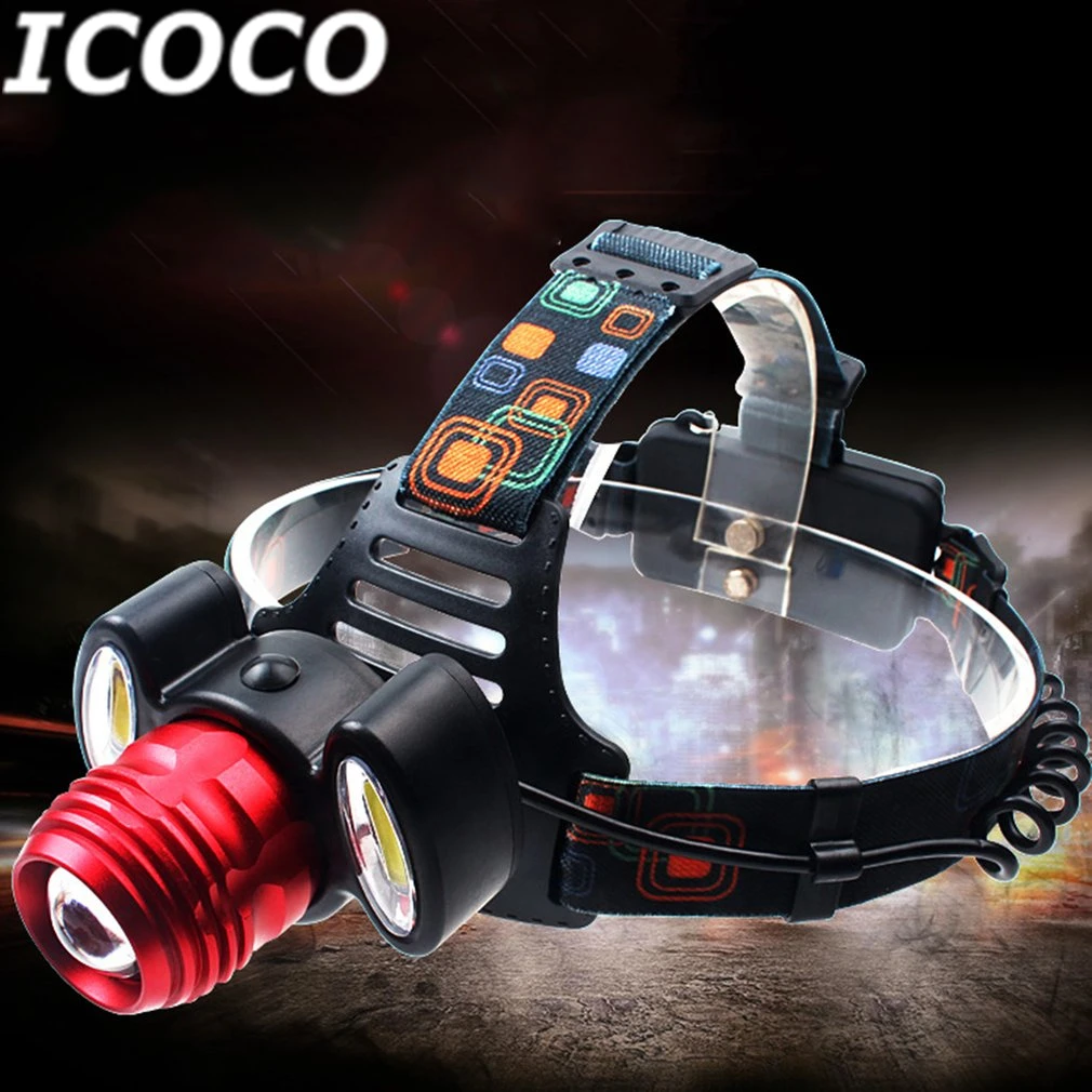 

ICOCO Portable COB Long Range LED Headlight With Adjustable Light Multifunctional Head Night Hunting Light For Outdoor Activity