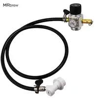 5/16 "PVC Gas Lijn Montage-0-90 PSI Soda Fles CO2 Mini Gas Regulator met Ontlastklep t21 * 4-Tapbier Doseren