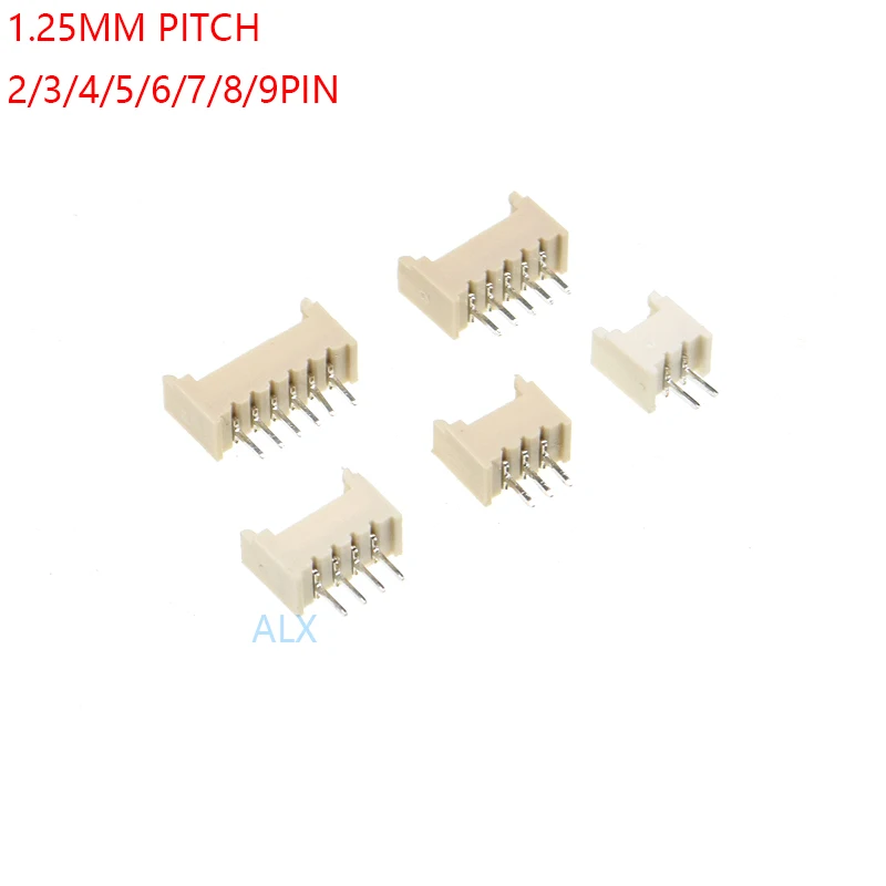 20 шт. штырьковый разъем MICRO JST 1 25 мм 2P/3P/4P/5P/6P/7P/8P/9P/10P/11P/12 прямая игла для печатной