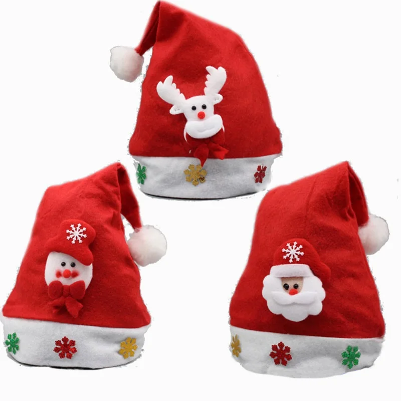New Christmas Hats Santa Children Women Men Boys Girls Cap For Party Props C1016 | Дом и сад