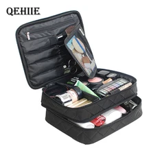 Роскошная дизайнерская женская косметичка для туалетных принадлежностей, двойная Водонепроницаемая косметичка, косметичка для путешествий, органайзер, красивый чехол