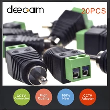 High Quality 20pcs/lot 2.1×5.5mm female DC Power Adapter Plug Cable Connector for CCTV CAMERA Free Shipping