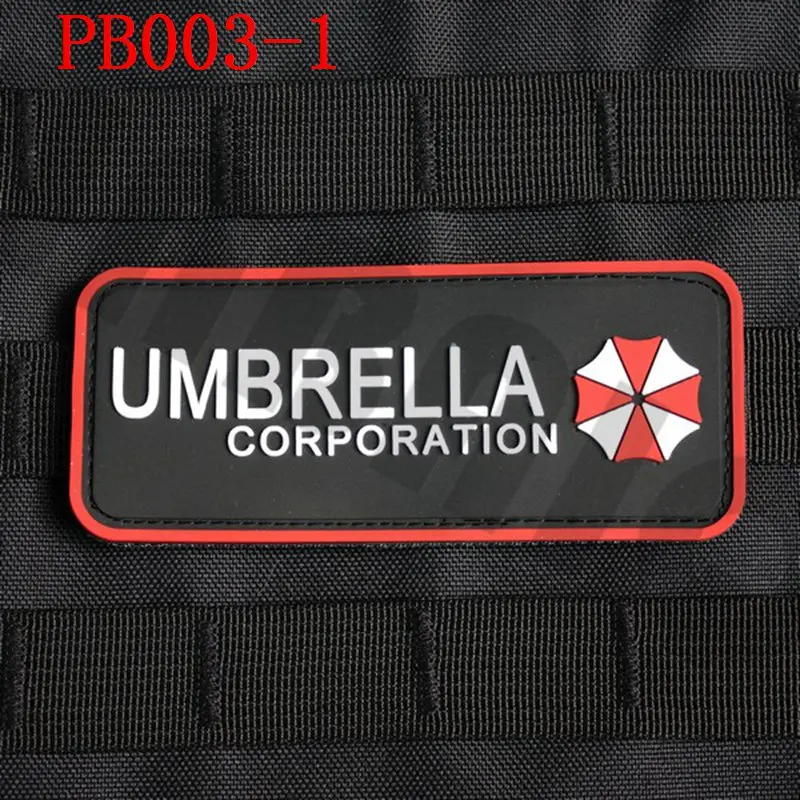 3D PVC patch Biohazard Umbrella Corporation U.B.C.S Rubber patch