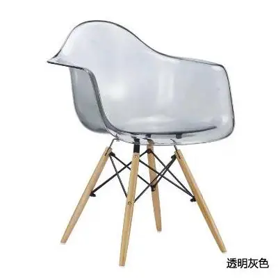 Нет простой современный домашний обеденный стул, пластиковый прозрачный кристалл, Современная встреча в офисе, стул для кафе, дизайнерский стул - Цвет: Style1