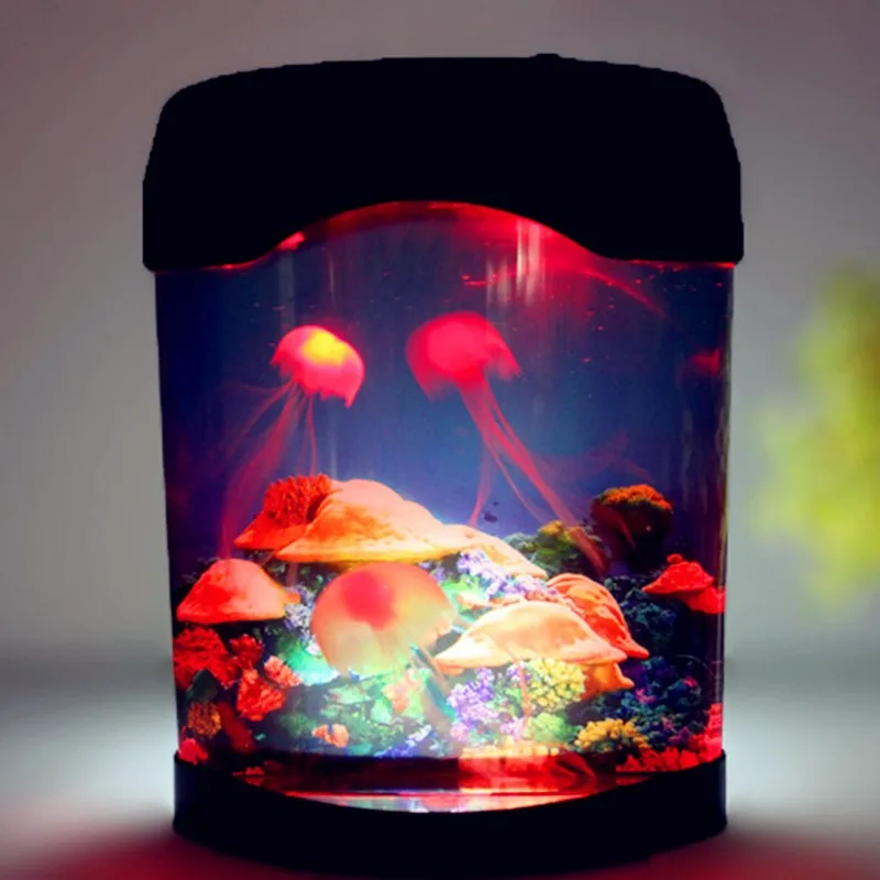  FENGLAIYI Jellyfish Tank Marine World Swimming Mood Light LED Colorful Aquarium Night Lights Childr - 32869905507