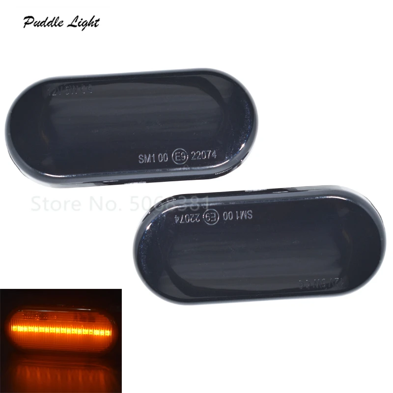 

2Pcs LED Dynamic Side Marker light Cars Turn Signal lights Sequential Blinker Fender Light for SEAT Ibiza Cordoba Toledo Leon