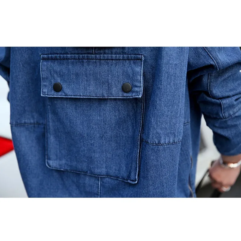 YAGENZ Denim Jacket Womens Basic Coat Spring Autumn Jeans Jacket Women Tops Cardigan Ladies Jackets Big Pocket Jeans Coats 898