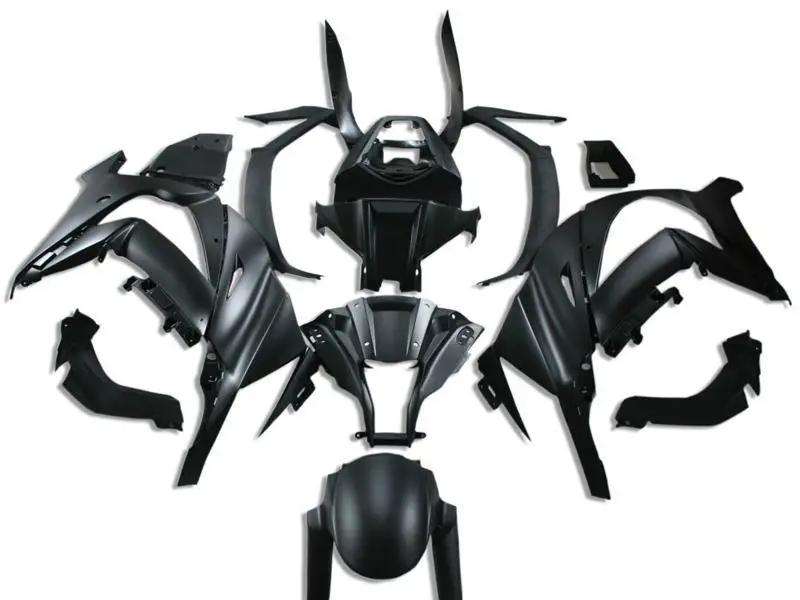 Литьевая форма) ABS Полный комплект обтекателя подходит для Kawasaki Ninja ZX-10R ZX10R 2011- 11 12 13 14 15 Обтекатели матовый черный