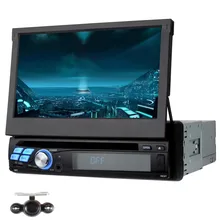 Android 5.1 1Din Universal Quad Cord Car Stereo DVD Player Audio Radio GPS Navigation Support 3G WIFI OBD2 1080P Free Car Camera