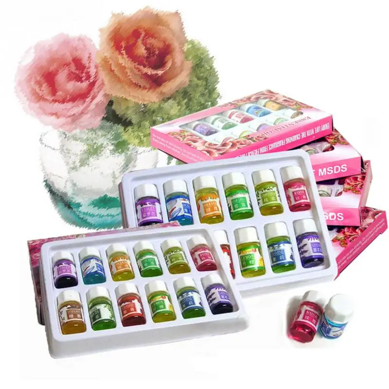 

12 Bottles/set 3ML Natural Aroma Fragrance Essential Oil Set for Aromatherapy Humidifier Water Soluble Home room air freshener