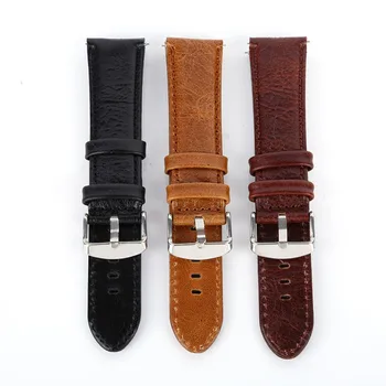 

Watch Band Strap Leather Quick Release Pin Buckled Adjustable Wristband Wristwatch Bands Replacement Accessories