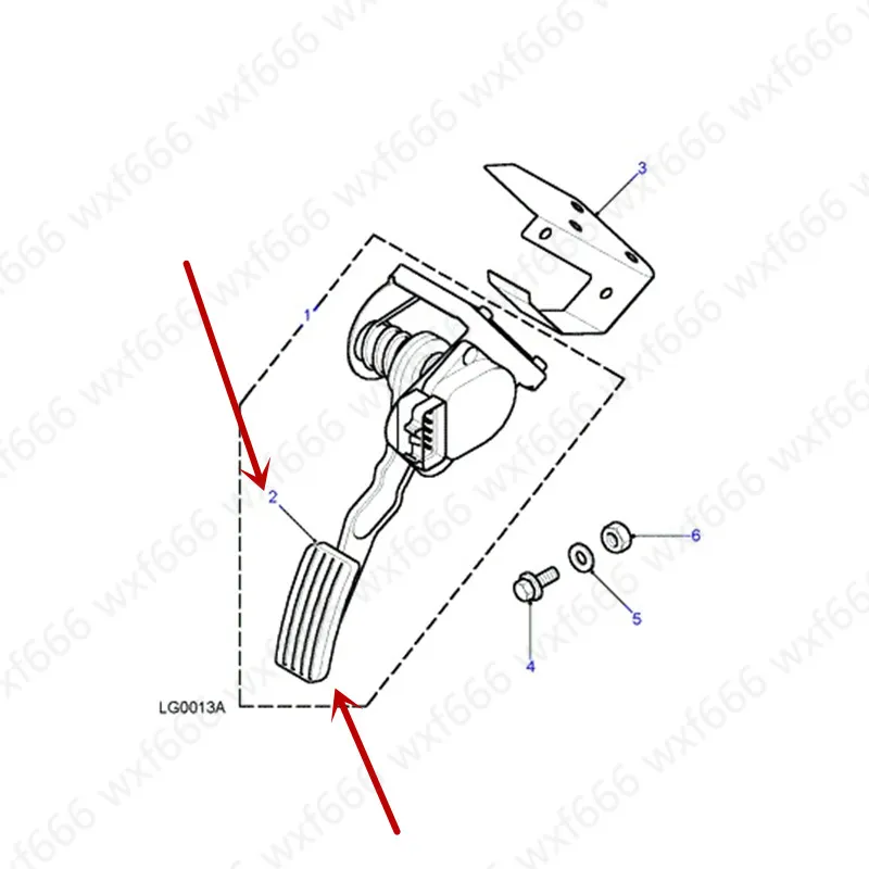 Автомобильный тормоз дроссельная педаль сцепления Резиновый рукав 2007-2,4 2.2lan dro ve rde fen der12V тормоз масленка контроллер пыли