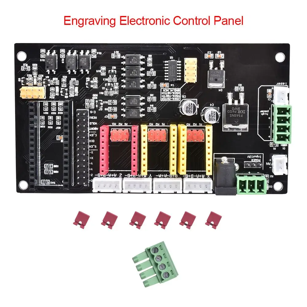 ЧПУ 3 оси гравировки электронная панель управления A4988 шаговый двигатель драйвер нано управление Лер материнская плата для лазерной гравировки машины