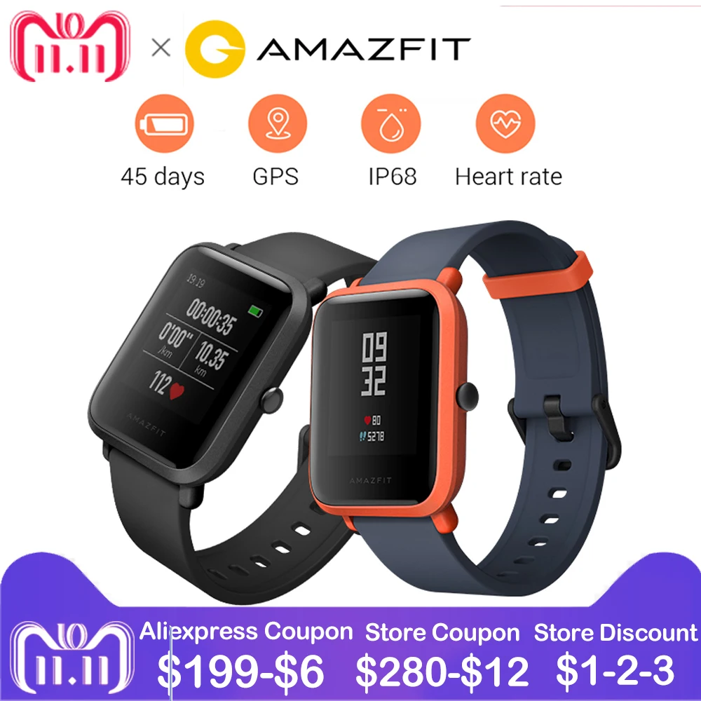 RU Stock English Huami Amazfit Bip Smart Watch GPS Gloness Smartwatch Smart Watchs 45 Days Standby for Xiaomi Phone MI5 IOS RU Stock English Huami Amazfit Bip Smart Watch GPS Gloness Smartwatch Smart Watchs 45 Days Standby for Xiaomi Phone MI5 IOS