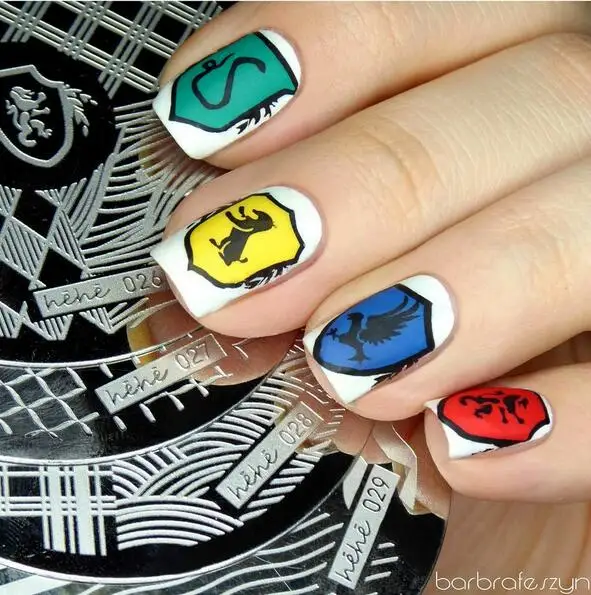 

Nail Art Stamping Plate Template Eagle Circle Square Wave Nail Art Stamp Template Image Plate hehe027