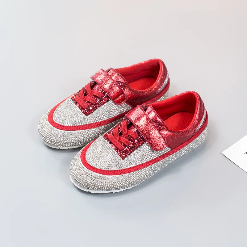 

Autumn sports kids shoes for girls Sequins Fashion little girls shoes casual children shoes flat Do the old sneakers