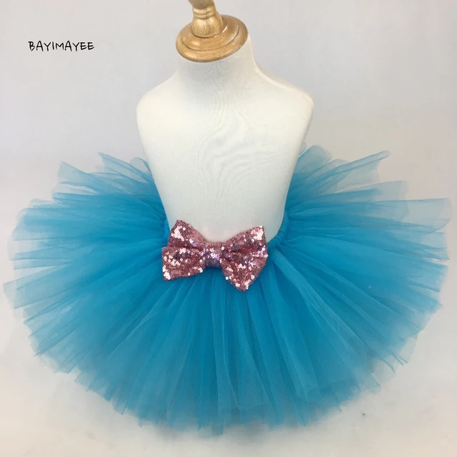 Tutú Infantil Azul Turquesa - Falda de Tul 30cm