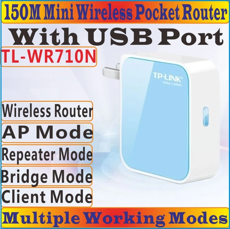 Высококачественная китайская прошивка TP Link 802.11b/g/n мини порт 150 Мбит/с Wi Fi