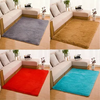 

Modern Household Carpet Washable Living Room Bedroom Carpet Entrance Solid Color Carpet Thickening Mat anti-Slip Mat Multi-Size