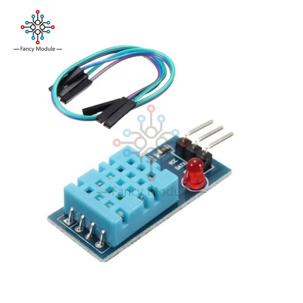 DHT11 Digital Temperature Humidity Sensor Module for Arduino with Dupont Cables Board for Arduino Electronic DIY Tool 