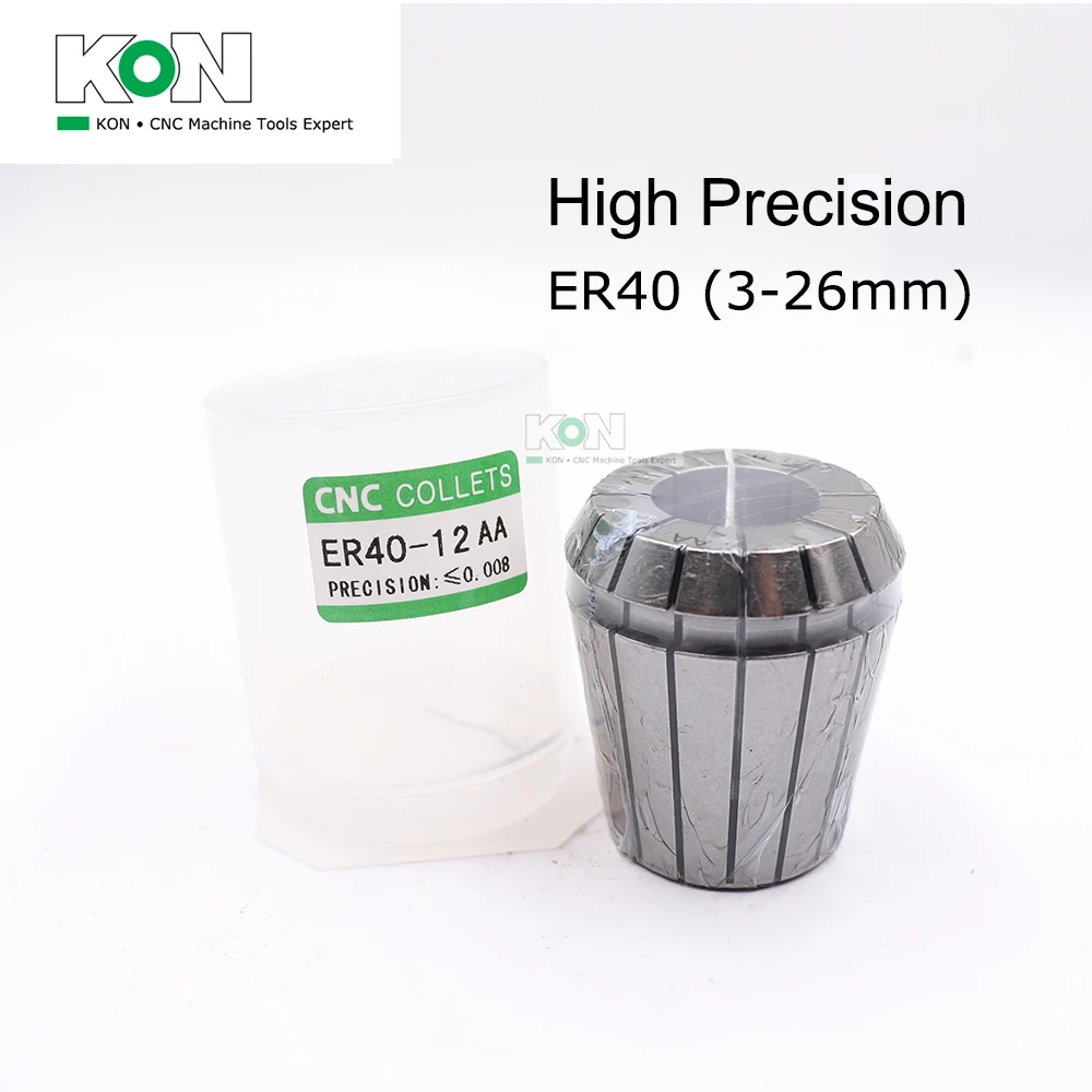 

[ChinaKON] ER40 Collet ER40 3-26mm 3mm 4mm 5mm 20mm 26mmCNC Spring ER Collet Milling Machine ER40 High Precision