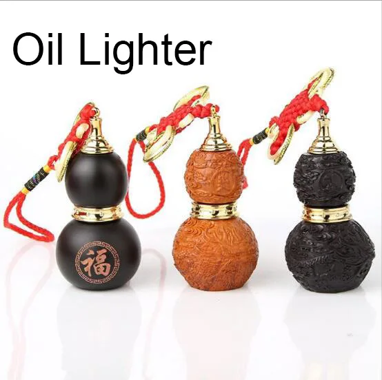 

Kerosene oil lighter originality, individuality, gourd grinding wheel, flame chain,creative lighter