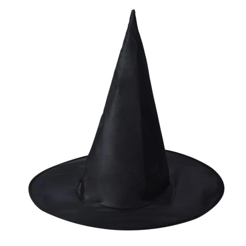 2018 New Fashion 6Pcs Adult Womens Black Witch Novelty Pointed Eye-catching Hat For Halloween Costume Accessory Cap F#L23 (2)