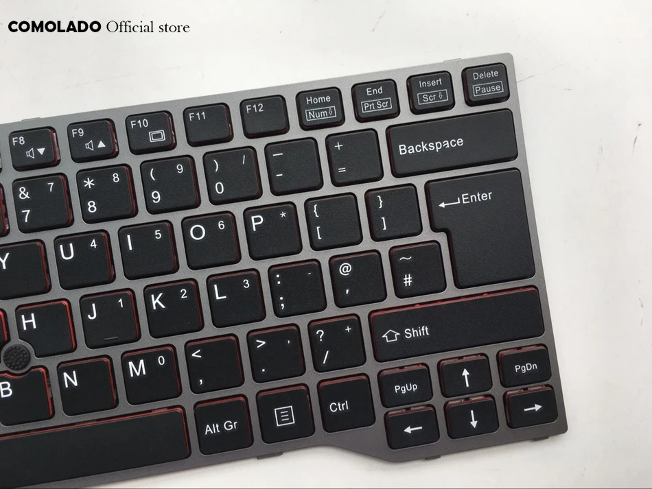 UK keyboard For Fujistu Lifebook E733 E744 E743 sliver frame Laptop keyboard UK Layout (2)