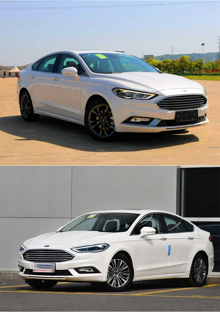 D-YL автомобильный Стайлинг для Ford Mondeo- фары Fusion светодиодный фары струящиеся оптические линзы DRL Желтый поворотный