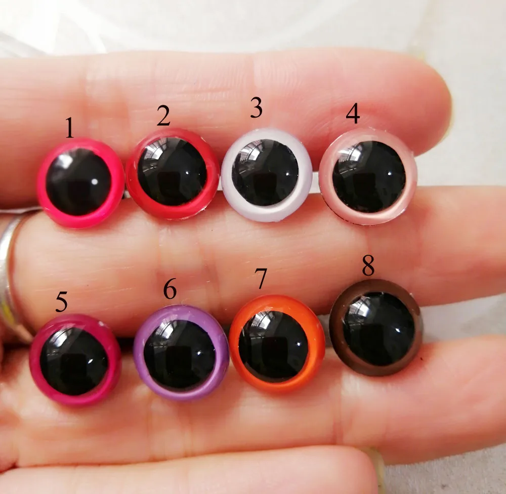 40pcs/lot 20 22 24 26 28 30 40mm handcraft paint plastic toy eyes