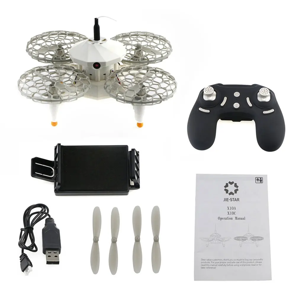 

JJRC X10C Folding RC Drone with 30W Camera Remote Control Quadcopter WiFi FPV Headless Altitude Hold One-key Takeoff/Landing Toy