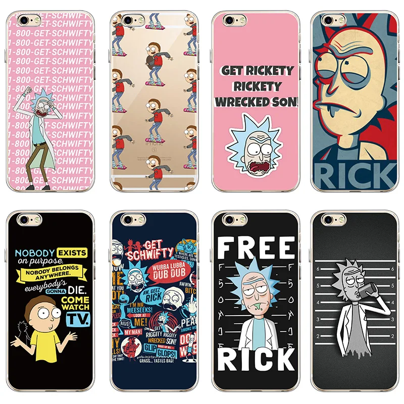 

Rick And Morty Funny Cartoon Comic Meme Soft Clear Phone Case Cover Fundas Coque For iPhone 7 7Plus 6S 8 8PLUS X XS Max SAMSUNG
